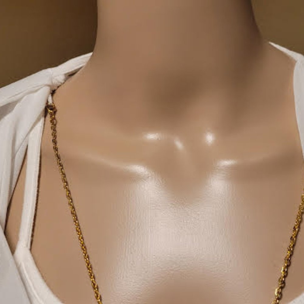 BCX white sleeveless top with front inner tank & detachable necklace - Sz Medium - Picture 4 of 10